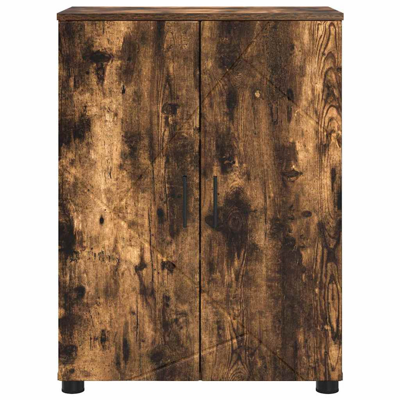 vidaXL Fürdőszoba Székény Füstölt tölgy 60 x 35 x 80 cm Faanyag
