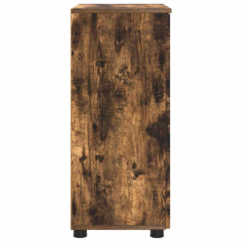 vidaXL Fürdőszoba Székény Füstölt tölgy 60 x 35 x 80 cm Faanyag