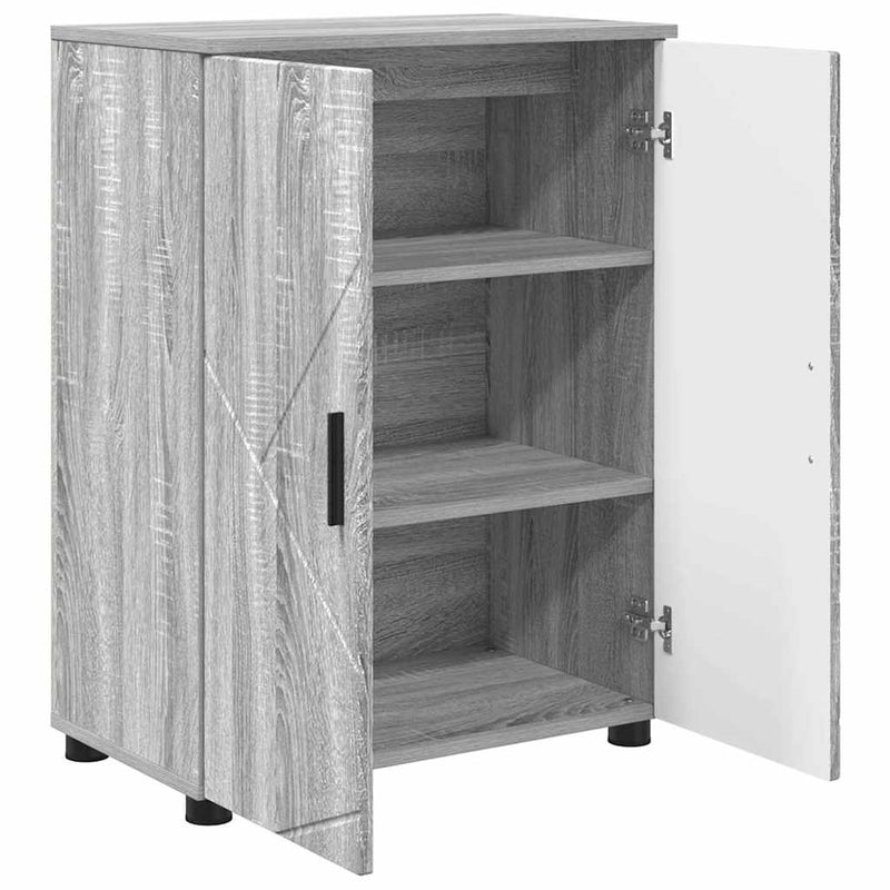 vidaXL Fürdőszoba Székény Szürke sonoma 60 x 35 x 80 cm Faanyag