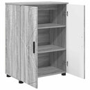 vidaXL Fürdőszoba Székény Szürke Sonoma 60 x 35 x 80 cm Faanyag & Fém