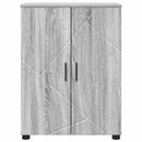vidaXL Fürdőszoba Székény Szürke Sonoma 60 x 35 x 80 cm Faanyag & Fém