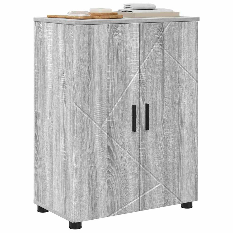 vidaXL Fürdőszoba Székény Szürke sonoma 60 x 35 x 80 cm Faanyag