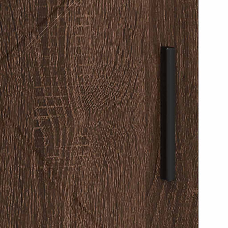 vidaXL Fürdőszoba Székény ajtóval barna tölgy 60 x 35 x 80 cm Faanyag