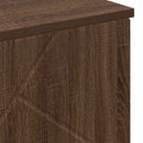 vidaXL Fürdőszoba Székény Barna Tölgy 60 x 35 x 80 cm Faanyag & Fém