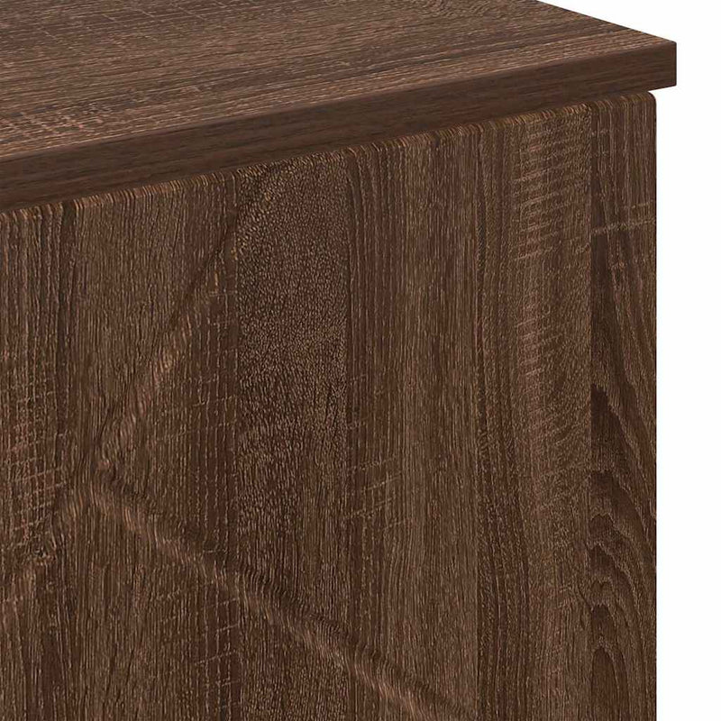 vidaXL Fürdőszoba Székény ajtóval barna tölgy 60 x 35 x 80 cm Faanyag