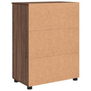 vidaXL Fürdőszoba Székény Barna Tölgy 60 x 35 x 80 cm Faanyag & Fém