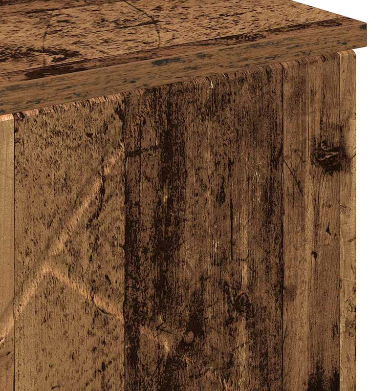 vidaXL Fürdőszoba Székény polcokkal Régi fa 60 x 35 x 80 cm Faanyag