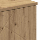 vidaXL Fürdőszoba Székény Artisan tölgy 60 x 35 x 80 cm Faanyag & Fém