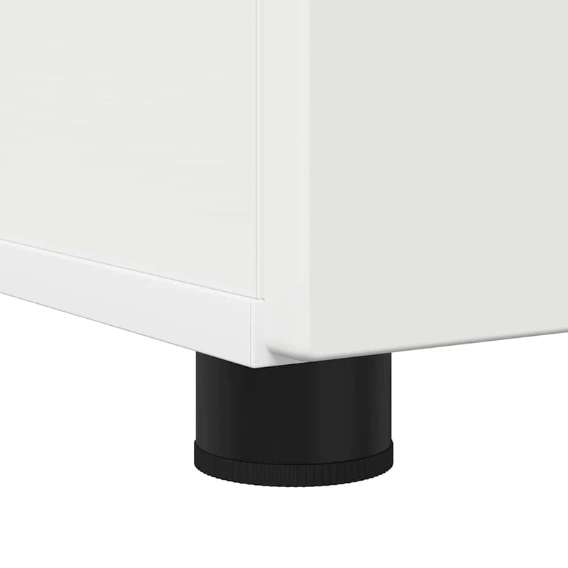 vidaXL Fürdőszoba Székény polcokkal Fehér 30 x 35 x 95 cm Faanyag