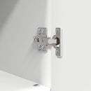 vidaXL Fürdőszoba Székény ajtóval Fehér 30 x 35 x 95 cm Faanyag & Fém