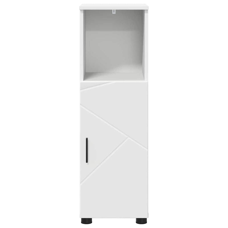vidaXL Fürdőszoba Székény polcokkal Fehér 30 x 35 x 95 cm Faanyag