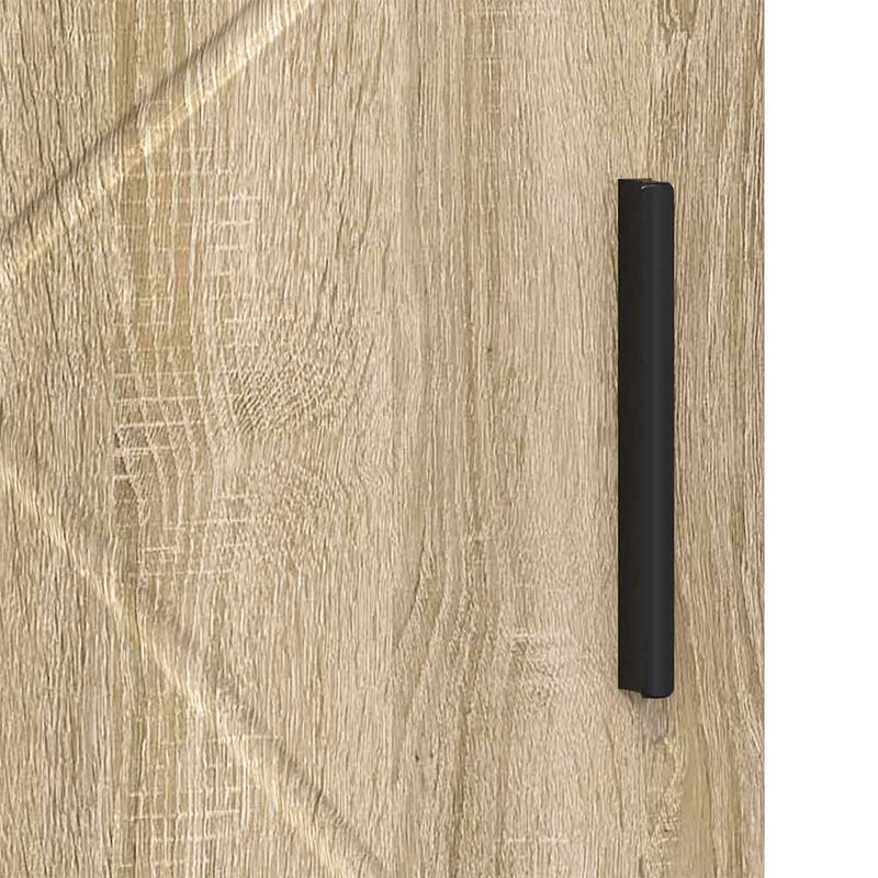 vidaXL Fürdőszoba Székény ajtóval sonoma tölgy 30 x 35 x 95 cm Faanyag