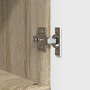 vidaXL Fürdőszoba Székény Sonoma tölgy 30 x 35 x 95 cm Faanyag & Fém