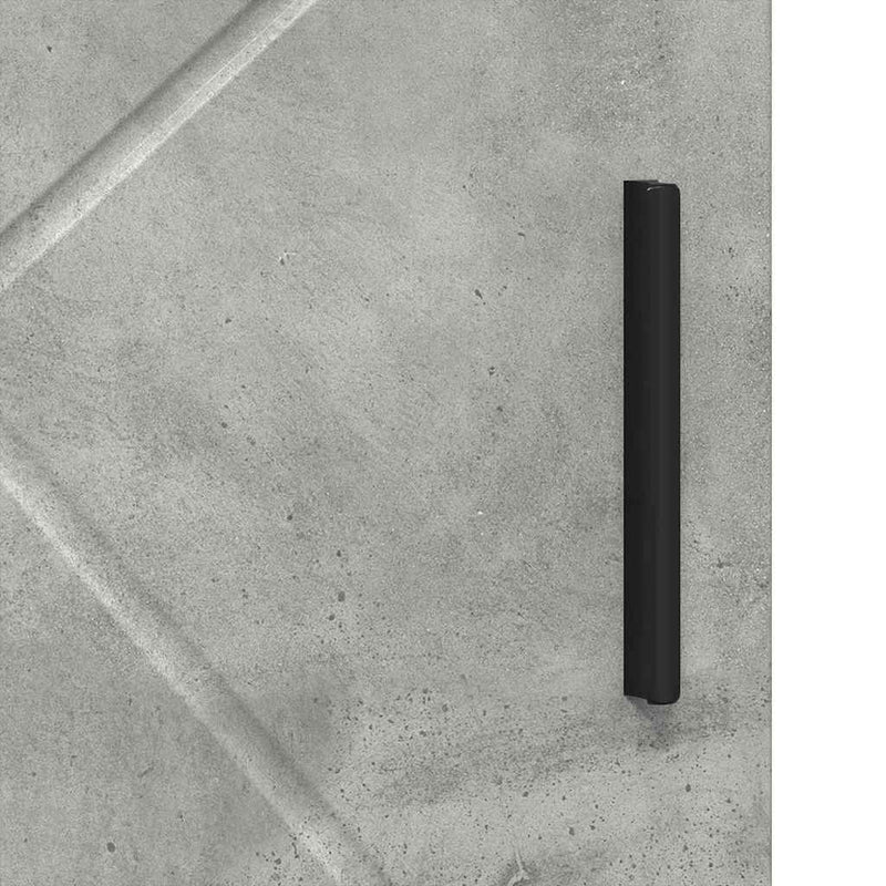 vidaXL Fürdőszoba Székény ajtóval Beton szürke 30 x 35 x 95 cm Faanyag