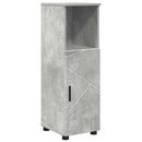 vidaXL Fürdőszoba Székény Beton Szürke 30 x 35 x 95 cm Faanyag & Fém