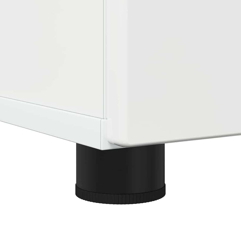vidaXL Fürdőszoba Székény Magasfényű fehér 30 x 35 x 95 cm Faanyag