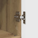 vidaXL Fürdőszoba Székény Artisan tölgy 30 x 35 x 95 cm Faanyag & Fém