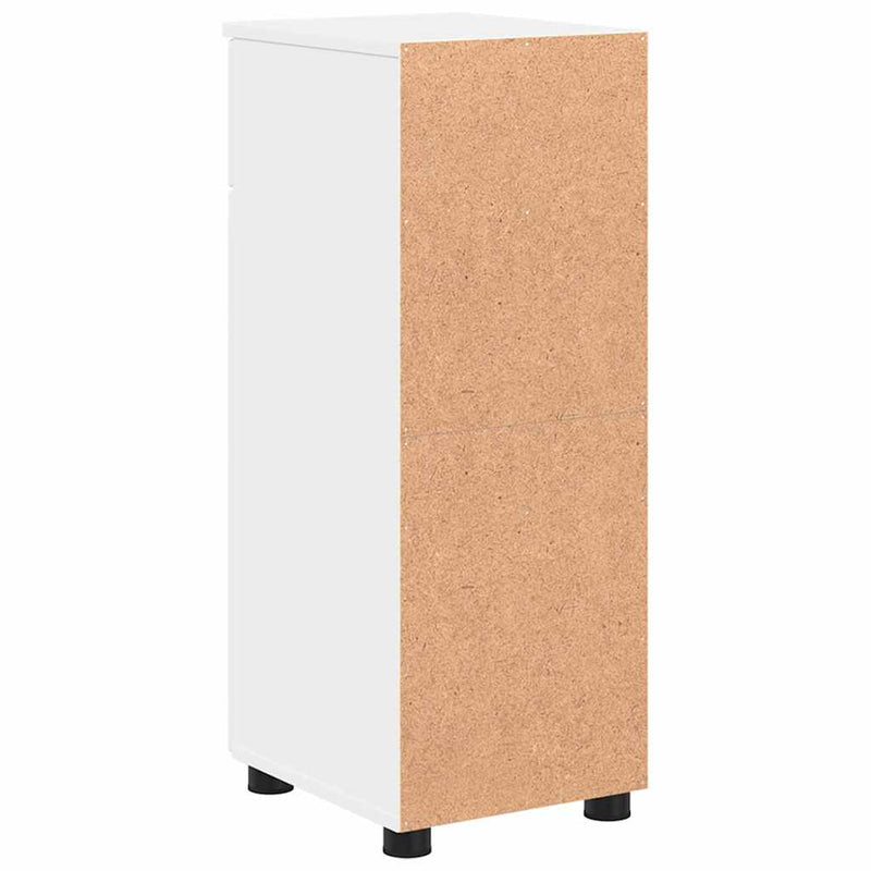 vidaXL Fürdőszoba Székény fiókkal Fehér 30 x 35 x 80 cm Faanyag