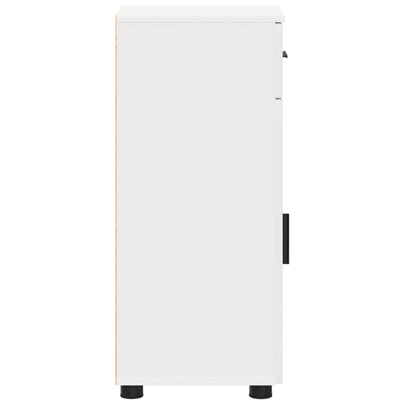 vidaXL Fürdőszoba Székény fiókkal Fehér 30 x 35 x 80 cm Faanyag