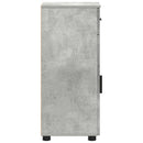 vidaXL Fürdőszoba Székény Beton Szürke 30 x 35 x 80 cm Faanyag & Fém
