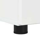 vidaXL Fürdőszoba Székény fiókkal Magas Fényű Fehér 30 x 35 x 80 cm