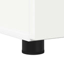 vidaXL Fürdőszoba Székény fiókkal Magas Fényű Fehér 30 x 35 x 80 cm
