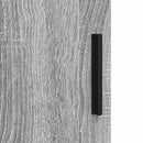 vidaXL Fürdőszoba Székény Szürke Sonoma 30 x 35 x 80 cm Faanyag & Fém