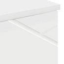 vidaXL Fürdőszoba Székény ajtóval Fehér 30 x 35 x 192 cm Faanyag & Fém