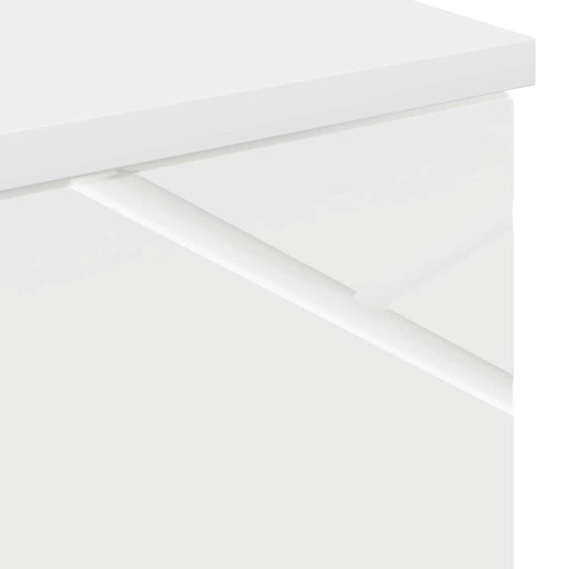 vidaXL Fürdőszobai magas szekrény Fehér 30 x 35 x 192 cm Faanyag