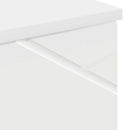 vidaXL Fürdőszoba Székény ajtóval Fehér 30 x 35 x 192 cm Faanyag & Fém