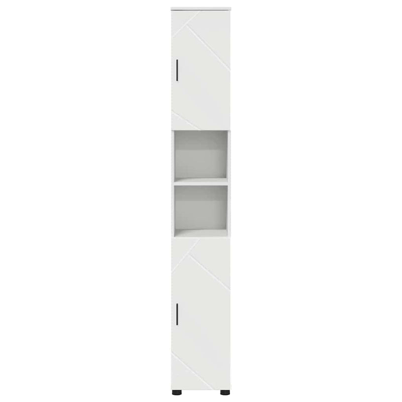 vidaXL Fürdőszobai magas szekrény Fehér 30 x 35 x 192 cm Faanyag