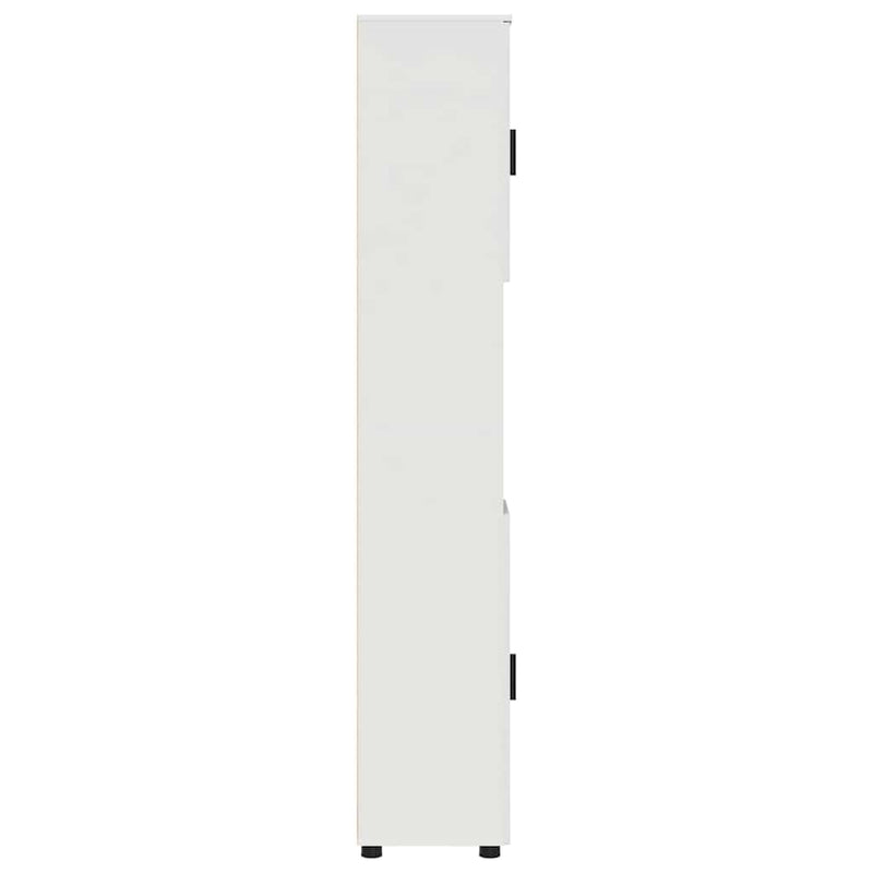 vidaXL Fürdőszobai magas szekrény Fehér 30 x 35 x 192 cm Faanyag