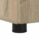 vidaXL Fürdőszoba Székény Sonoma tölgy 30 x 35 x 192 cm Faanyag & Fém