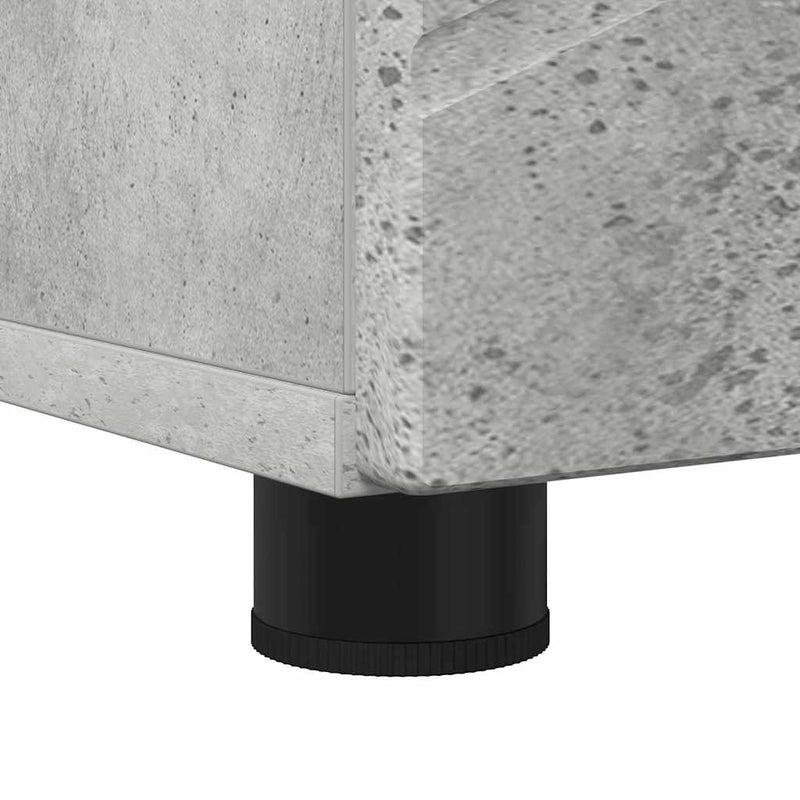 vidaXL Fürdőszobai magas szekrény Beton szürke 30 x 35 x 192 cm