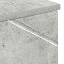 vidaXL Fürdőszoba Székény Beton Szürke 30 x 35 x 192 cm Faanyag & Fém