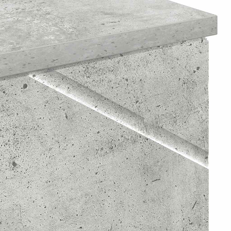vidaXL Fürdőszobai magas szekrény Beton szürke 30 x 35 x 192 cm