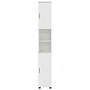 vidaXL Fürdőszoba Székény tárolóval Magas Fényű Fehér 30 x 35 x 192 cm