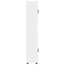 vidaXL Fürdőszoba Székény tárolóval Magas Fényű Fehér 30 x 35 x 192 cm