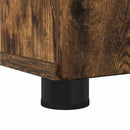 vidaXL Fürdőszoba Székény Füstölt tölgy 30 x 35 x 192 cm Faanyag & Fém