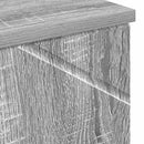 vidaXL Fürdőszoba Székény Szürke Sonoma 30 x 35 x 192 cm Faanyag & Fém