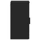 vidaXL Fürdőszoba Székény Fekete 30 x 31,5 x 61 cm Faanyag & Fém