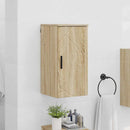 vidaXL Fürdőszoba Székény Sonoma tölgy 30 x 31,5 x 61 cm Faanyag & Fém