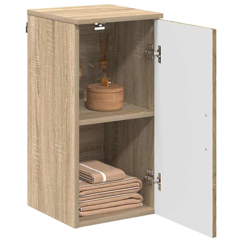vidaXL Fürdőszoba Székény sonoma tölgy 30 x 31.5 x 61 cm Faanyag