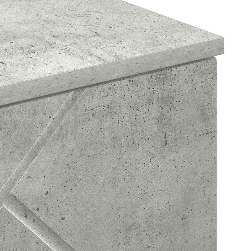 vidaXL Fürdőszoba Székény Beton szürke 30 x 31.5 x 61 cm Faanyag