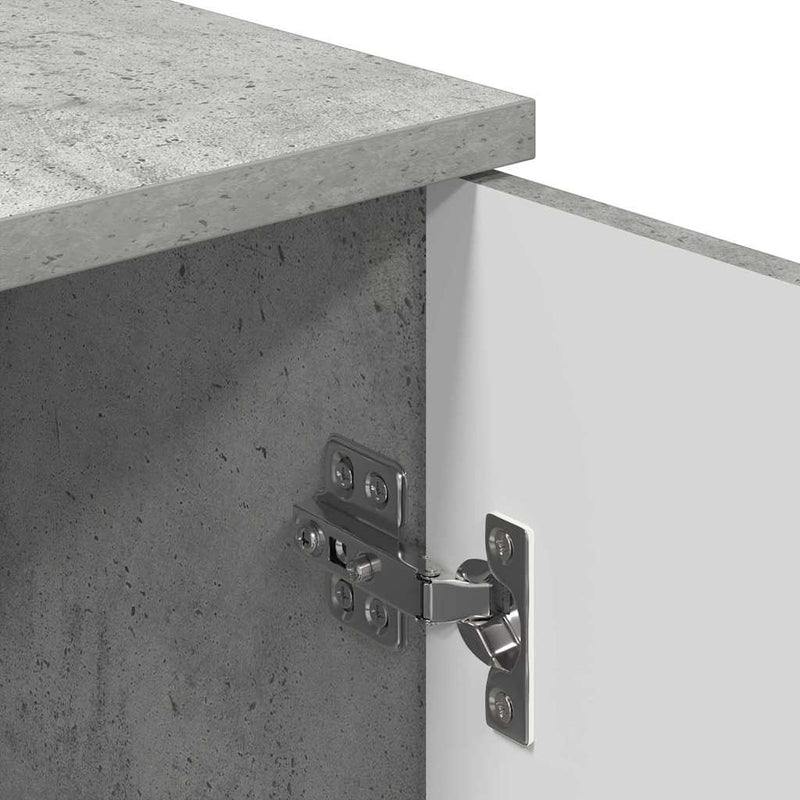 vidaXL Fürdőszoba Székény Beton szürke 30 x 31.5 x 61 cm Faanyag