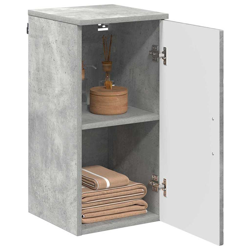 vidaXL Fürdőszoba Székény Beton szürke 30 x 31.5 x 61 cm Faanyag