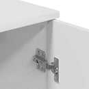 vidaXL Fürdőszoba Székény ajtóval Magas Fényű Fehér 30 x 31,5 x 61 cm