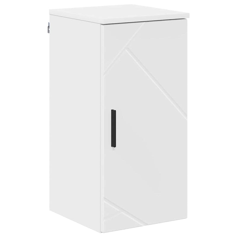 vidaXL Fürdőszoba Székény Magasfényű fehér 30 x 31.5 x 61 cm Faanyag