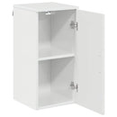 vidaXL Fürdőszoba Székény ajtóval Magas Fényű Fehér 30 x 31,5 x 61 cm