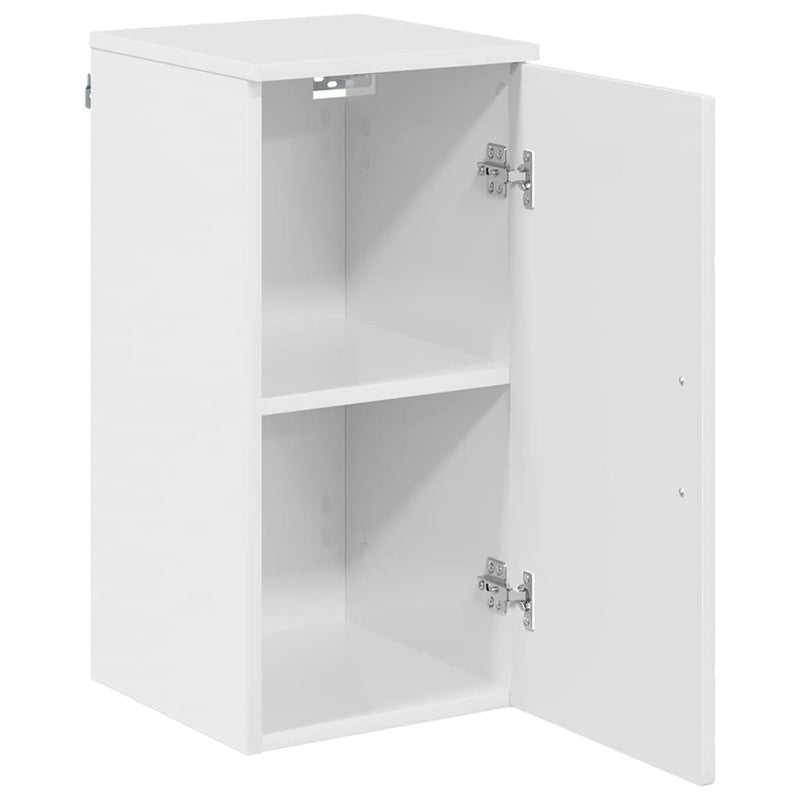 vidaXL Fürdőszoba Székény Magasfényű fehér 30 x 31.5 x 61 cm Faanyag